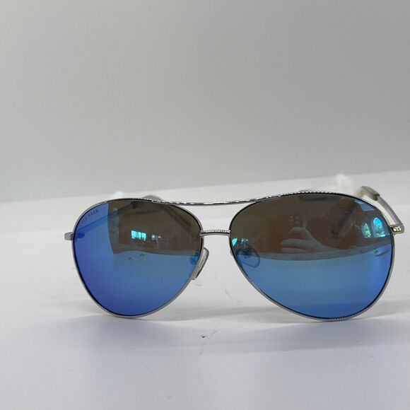 COLE HAAN CH 7032 (400) BLUE FLASH 61-11-135 POLARIZED BIG AVIATOR SUNGLASSES - Picture 2 of 8